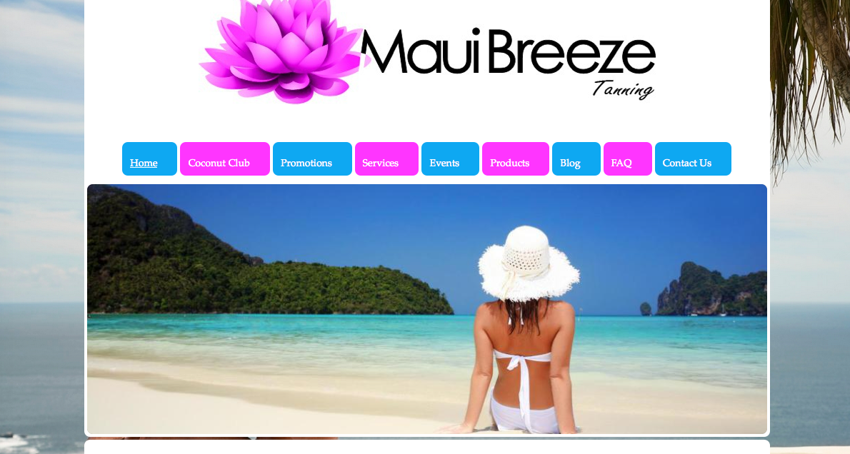 Maui Breeze Tanning Pottstown PA Website Design