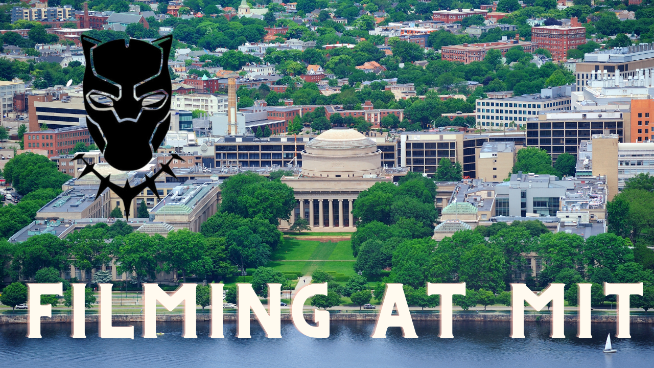 FIlming Black Panther at MIT banner