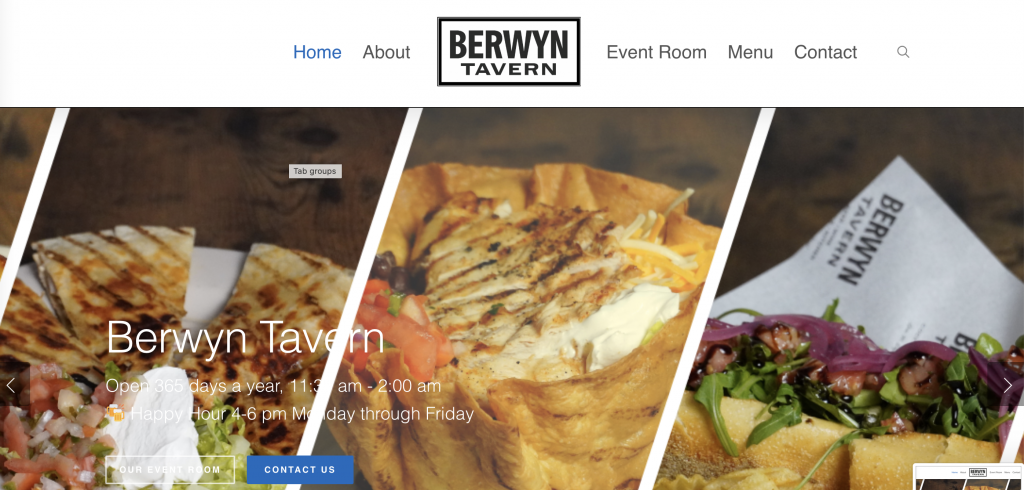 Website Design Company Near Me | Berwyn Tavern Case Study by Red Bearded Marketing